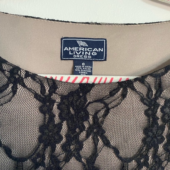 American Living Women’s Black Dress with Pattern Top - Picture 3 of 4